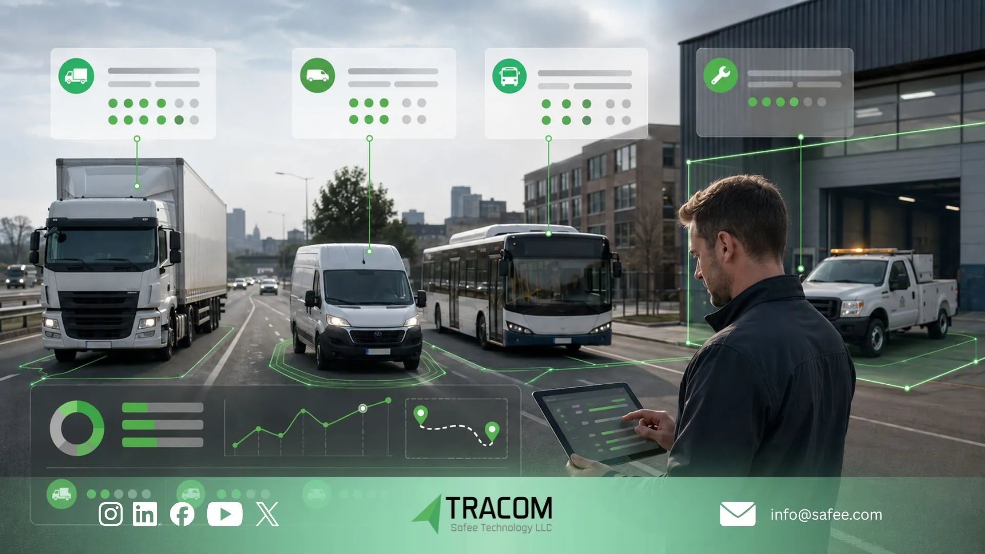 Fleet Safety Alert Management with Tracom GPS Devices 3 Fleet safety alert management from detection to response