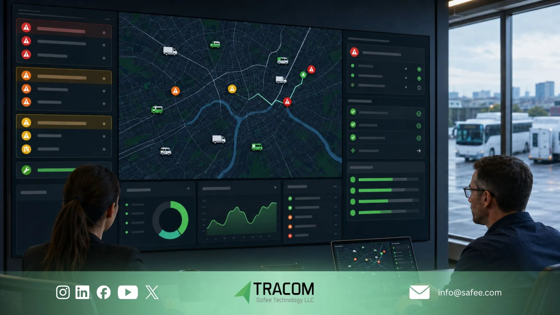 Fleet Safety Alert Management with Tracom GPS Devices 4 Voice alert management without alert fatigue