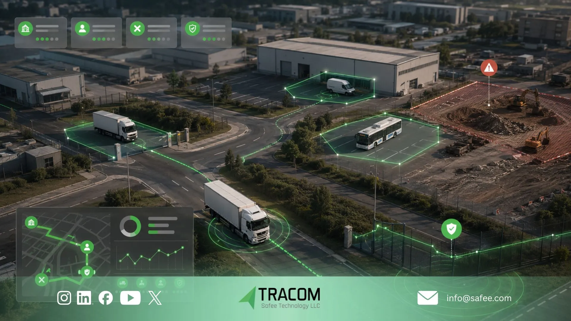 Why Tracom fits large-scale geofencing fleet management