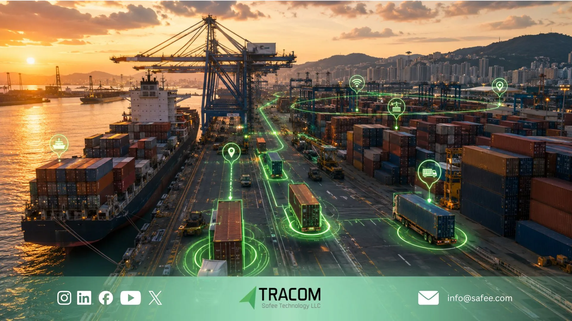 What does container GPS tracking follow? 