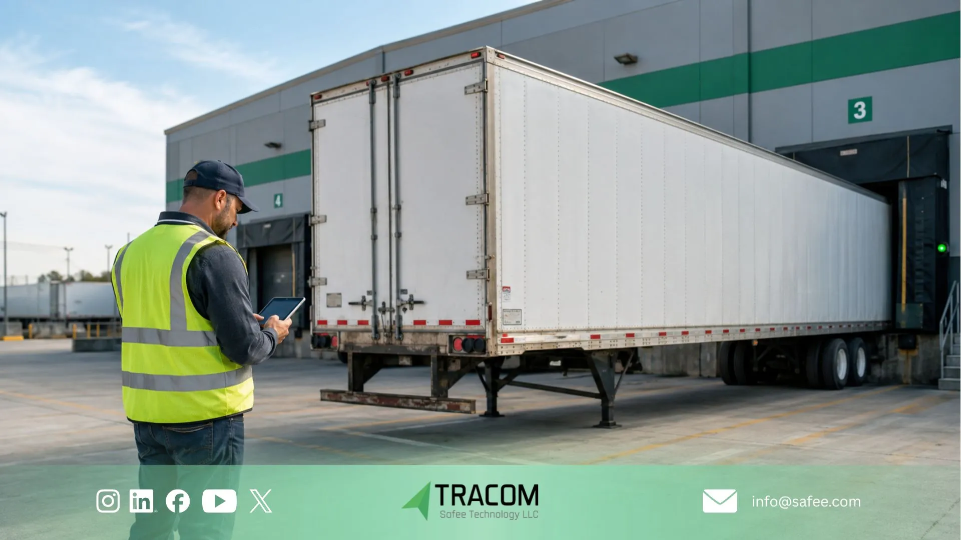 Trailer fleet tracking for dispatch and yard control 